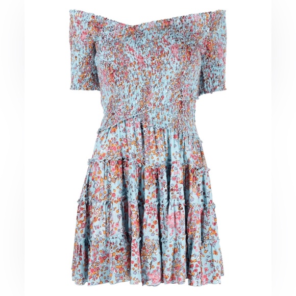 Poupette St. Barth | Soledad Mini Dress in Sky Blue Murrina Small - Picture 9 of 9